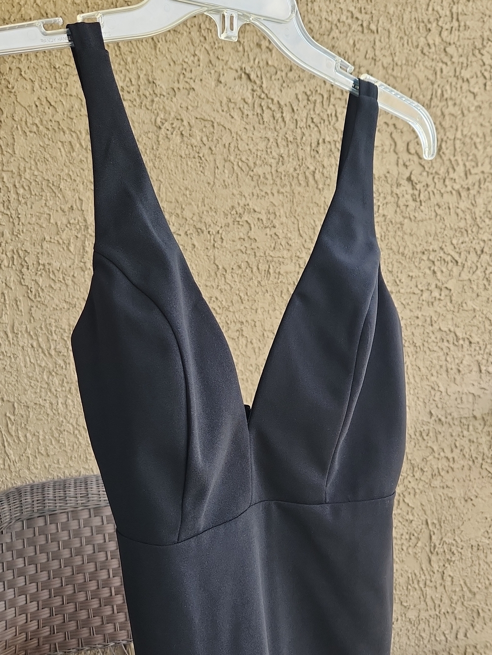 NWT HYFVE Black V-Neck Sleeveless Bodycon Dress